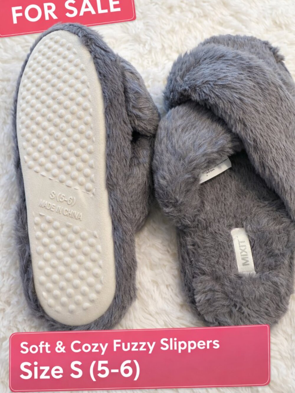 Grey Slippers